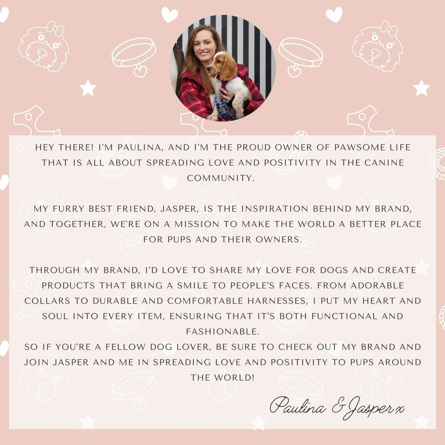 Verstellbares Hundegeschirr in Leo-pink von Pawsome Life