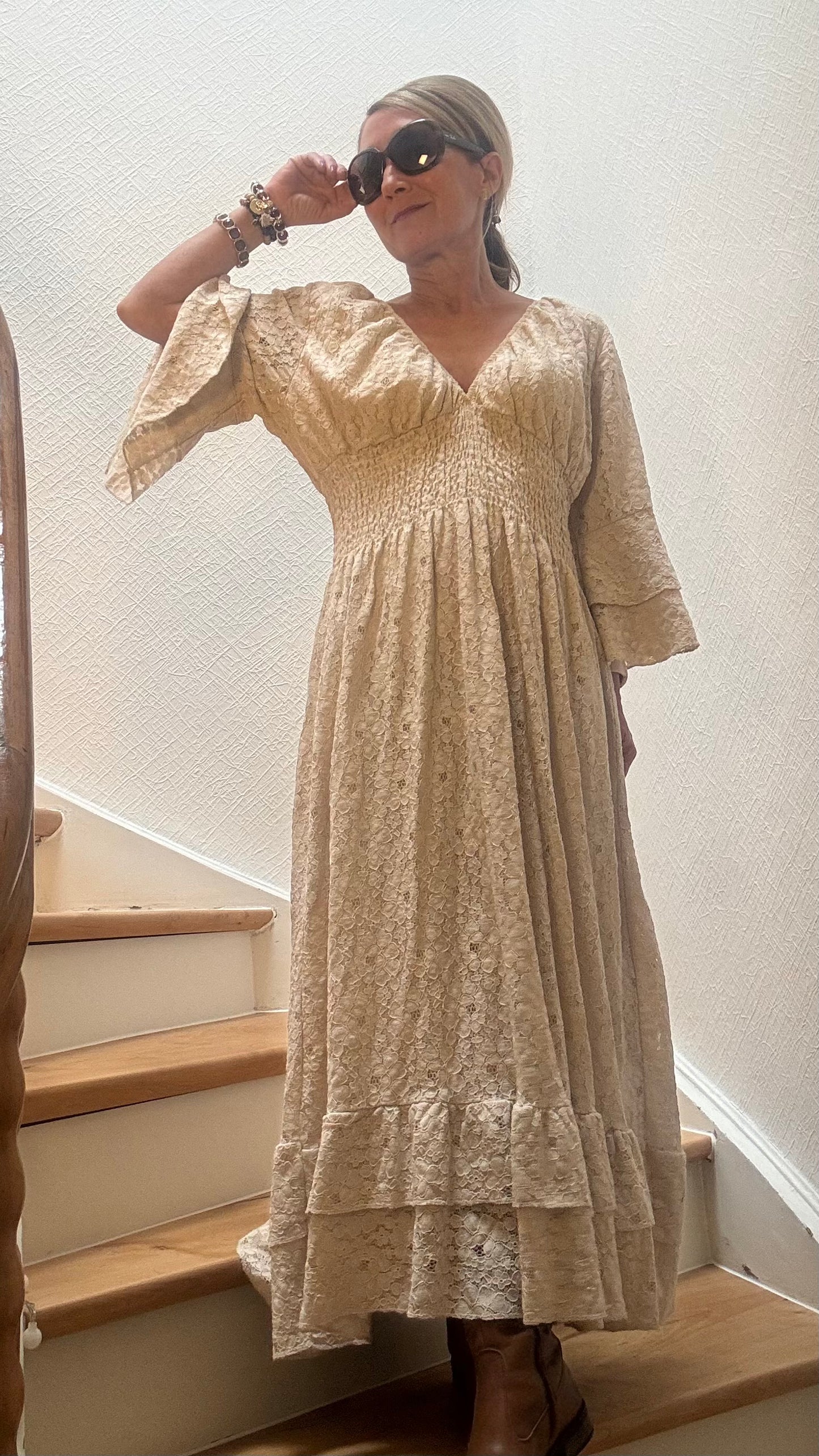 Soft Boho Dress – leichtes Maxikleid mit Smockdetail