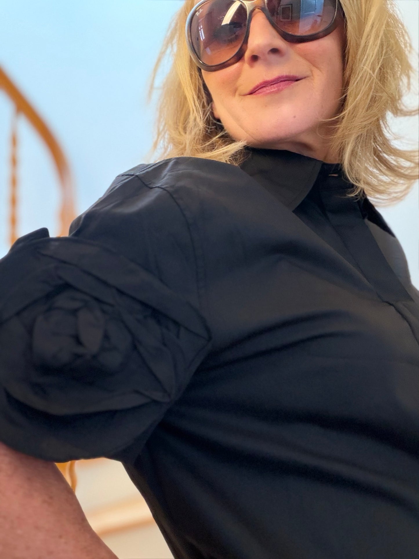 Lieblingsbluse mit Blütenärmeln