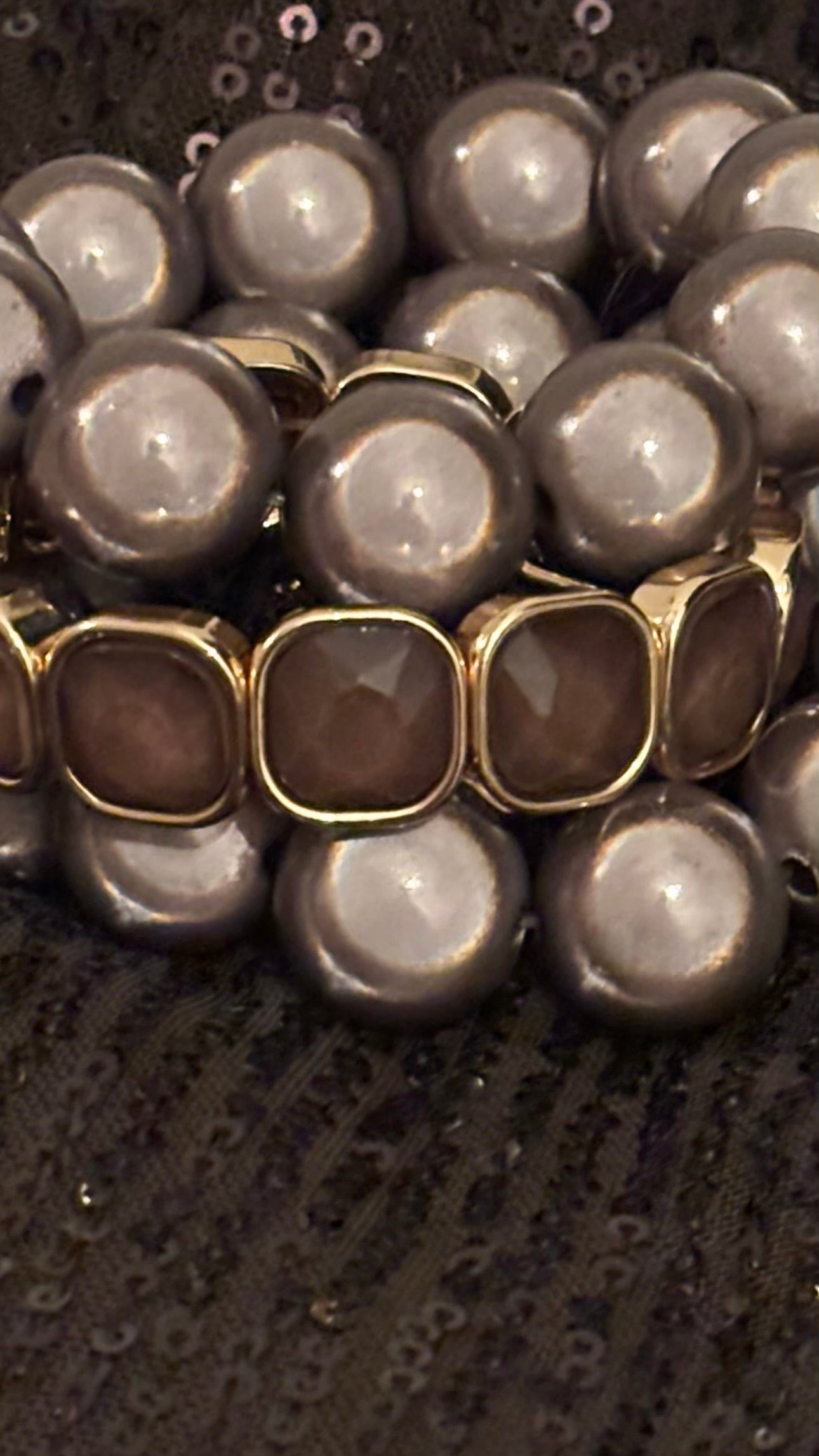 Classic Taupe Glow - Armband