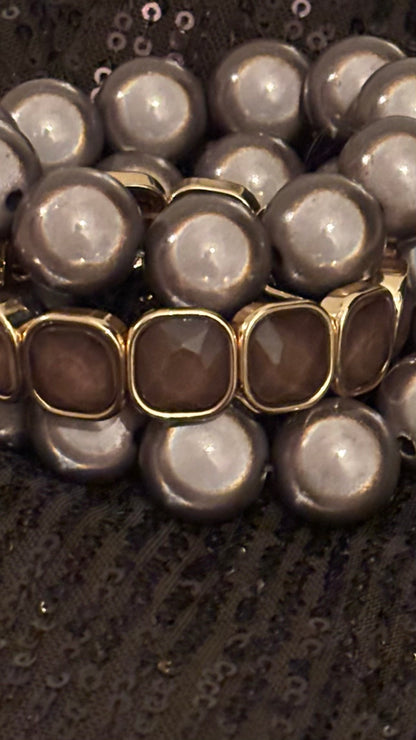 Classic Taupe Glow - Armband