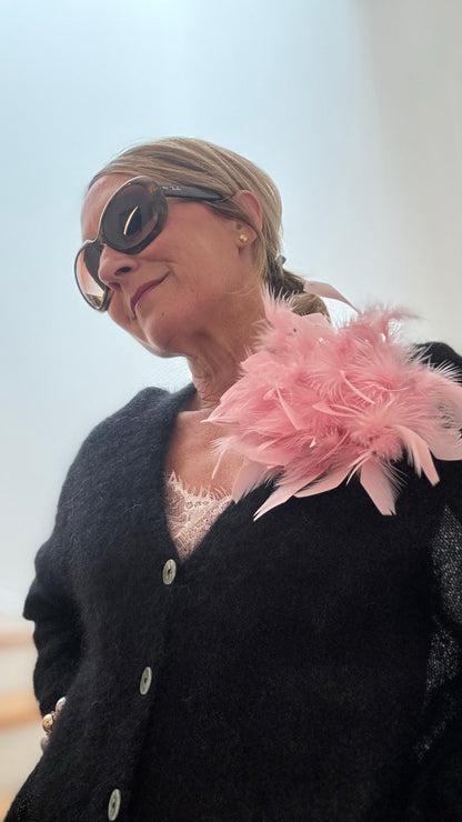 Statement Feather – Brosche & Clip