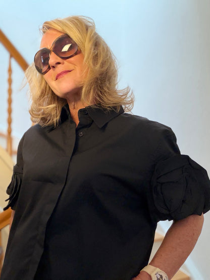 Lieblingsbluse mit Blütenärmeln