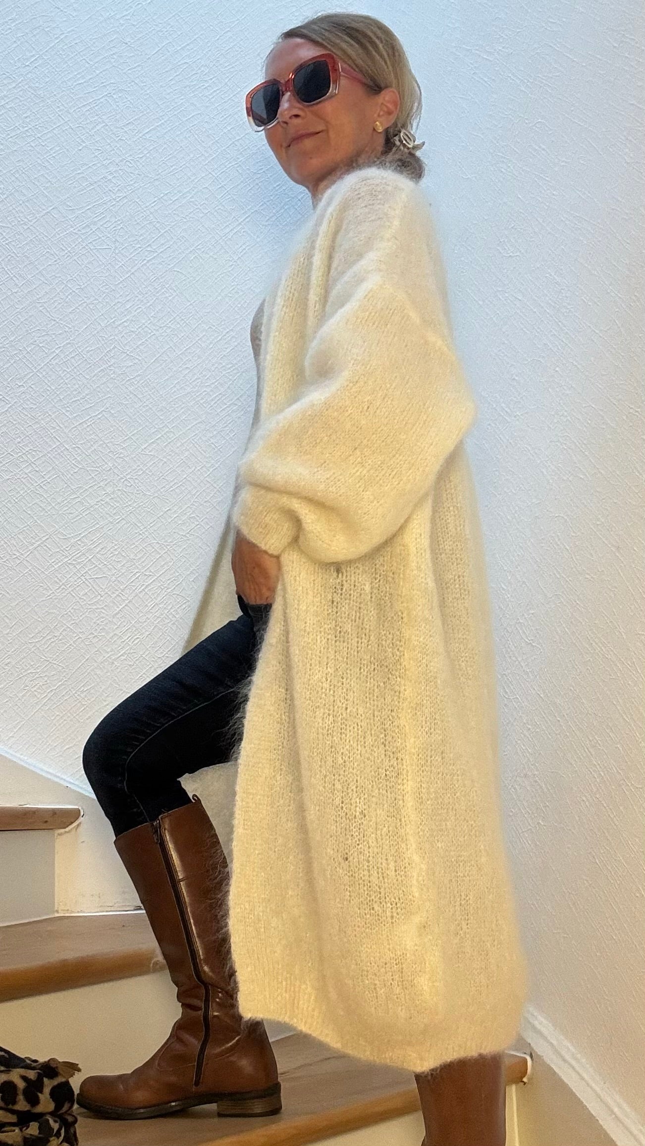 Ethereal Long Cardigan - Luxus aus Kid-Mohair
