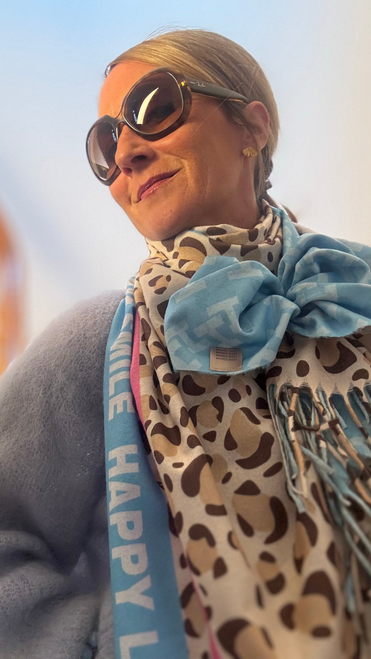Leo Statement Schal – Spring Colors