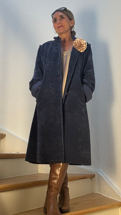 Retro Mood Cord Coat