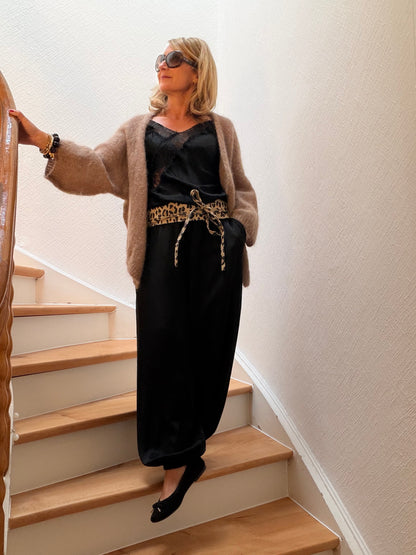 Silk Flow Pants – fließende Pluderhose aus Viskose-Seide