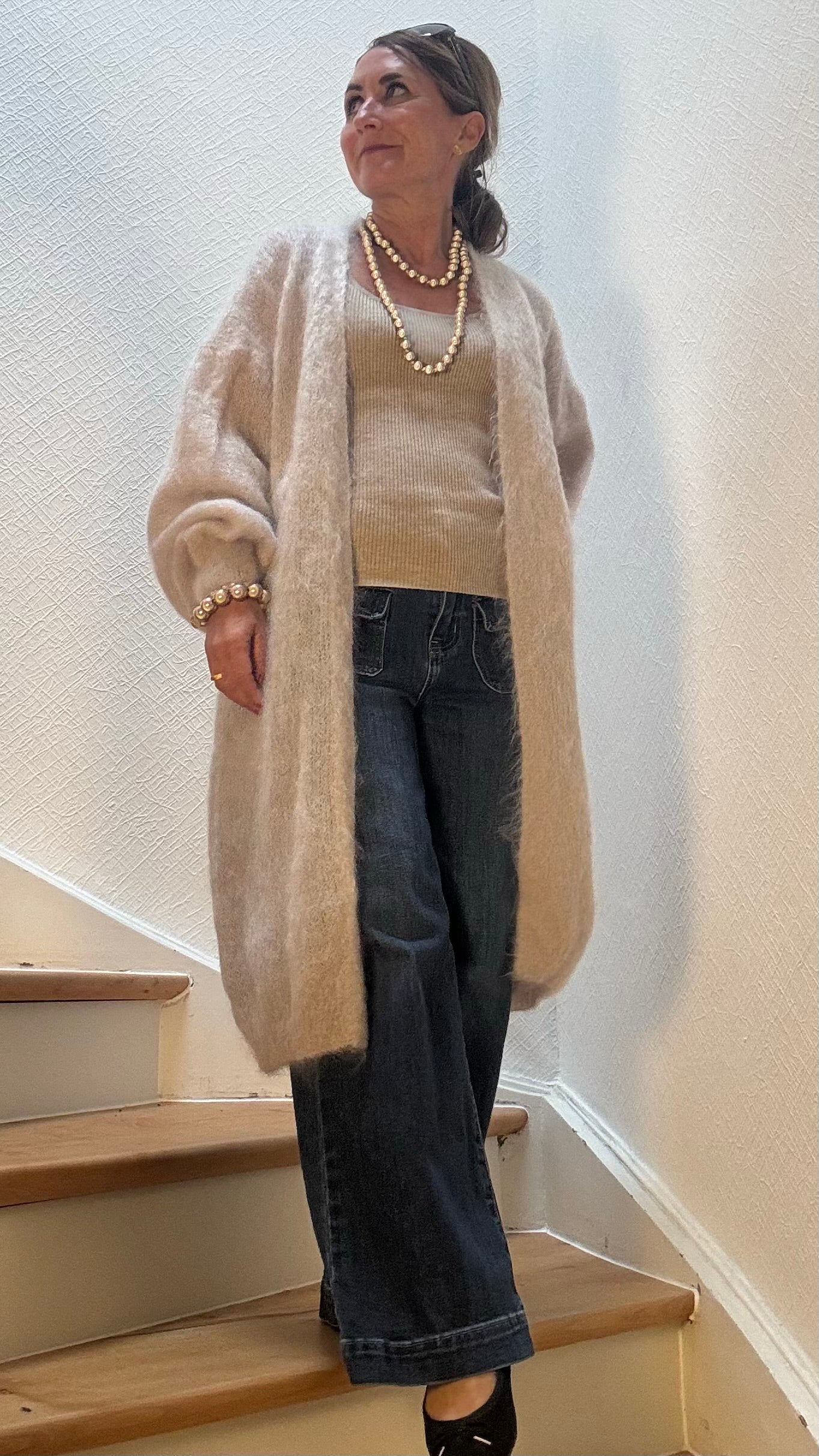 Ethereal Long Cardigan - Luxus aus Kid-Mohair
