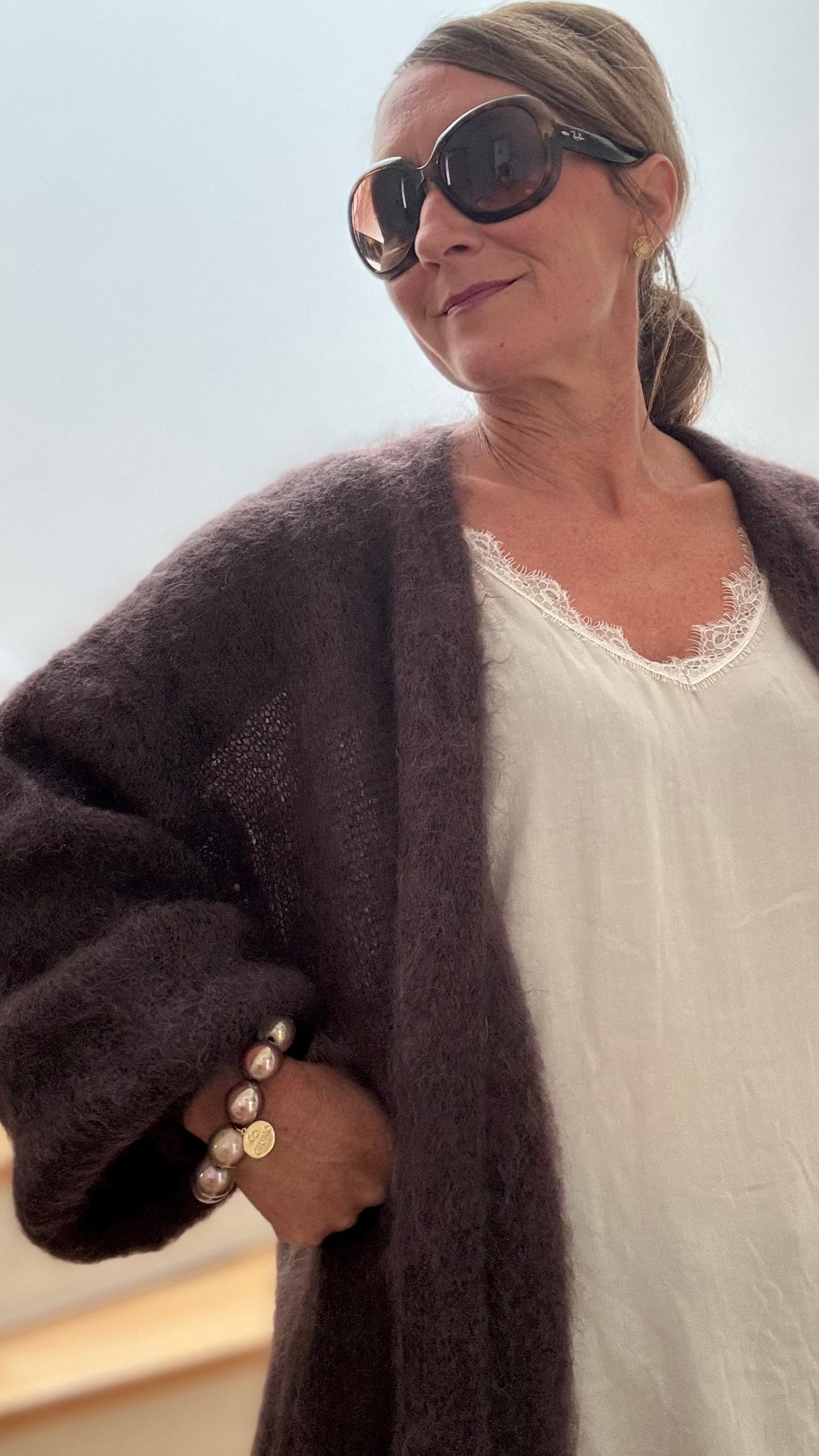 Ethereal Long Cardigan - Luxus aus Kid-Mohair