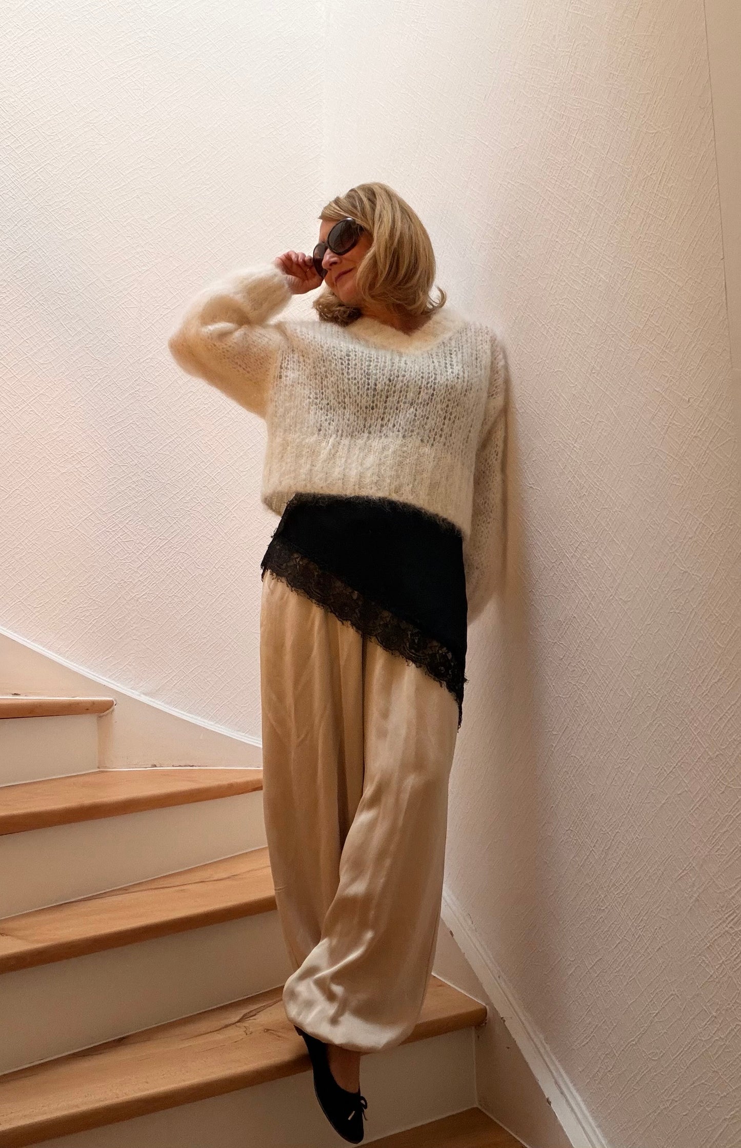 Silk Flow Pants – fließende Pluderhose aus Viskose-Seide