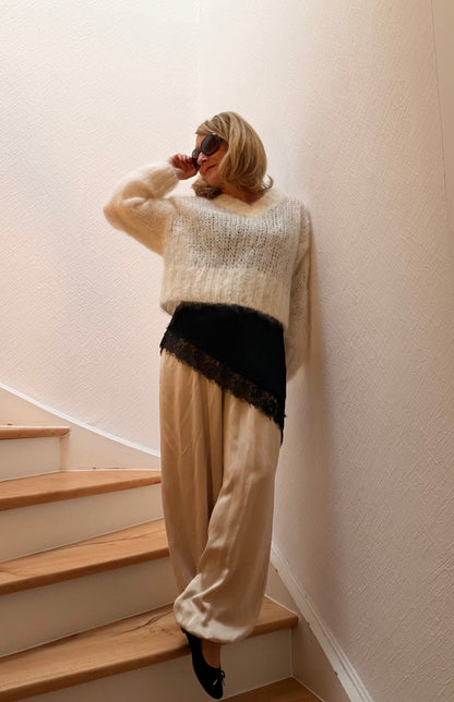 Silk Flow Pants – fließende Pluderhose aus Viskose-Seide
