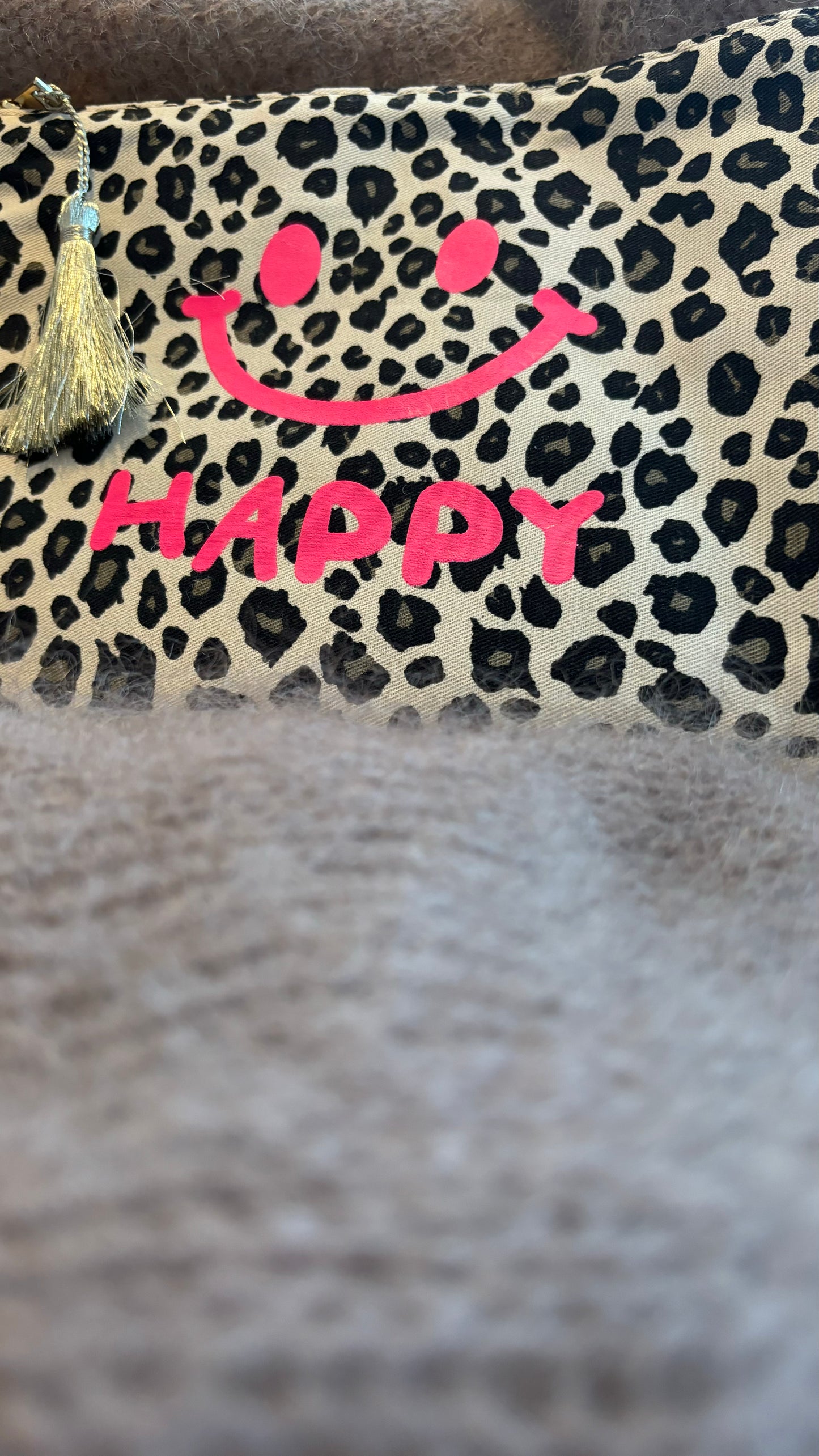 Kosmetiktasche Leopard Happy