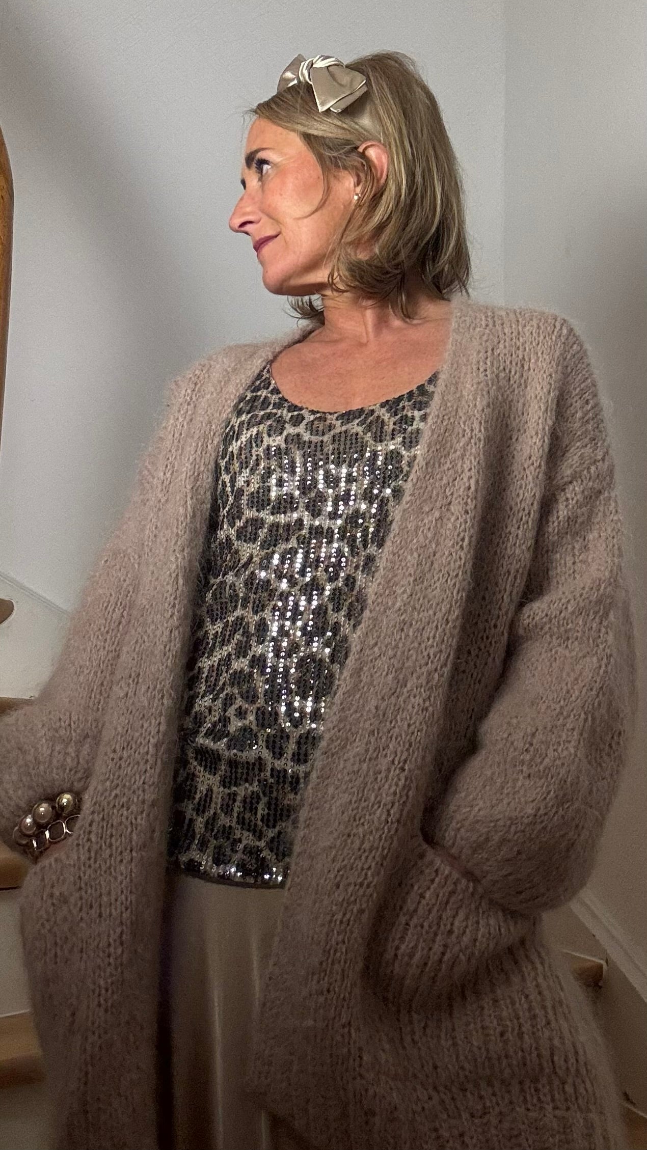 Cozy Wrap Cardigan – Mohair Layering für entspannte Looks