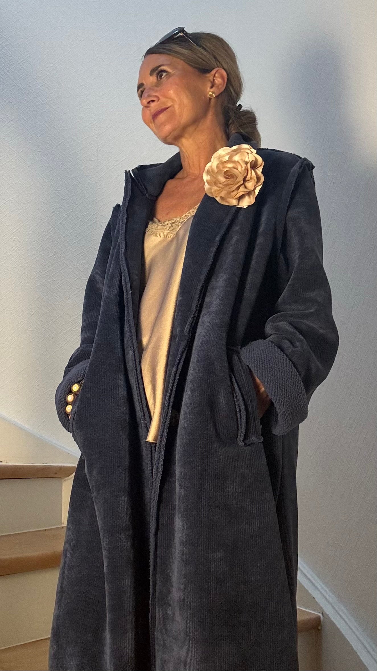 Retro Mood Cord Coat
