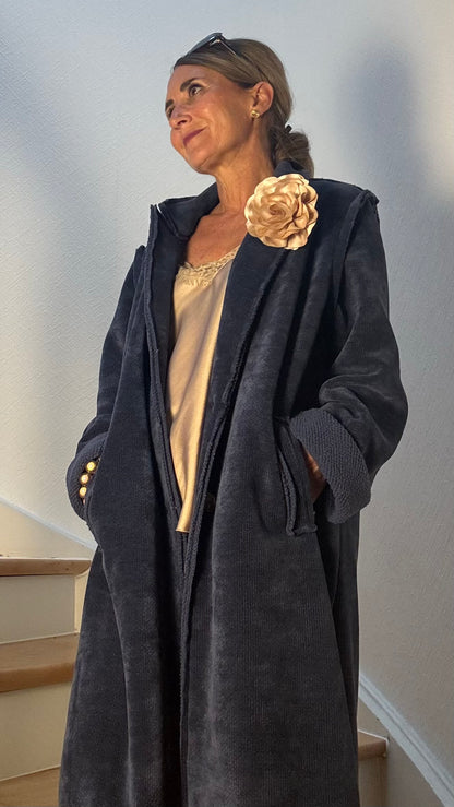 Retro Mood Cord Coat