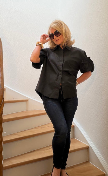 Lieblingsbluse mit Blütenärmeln