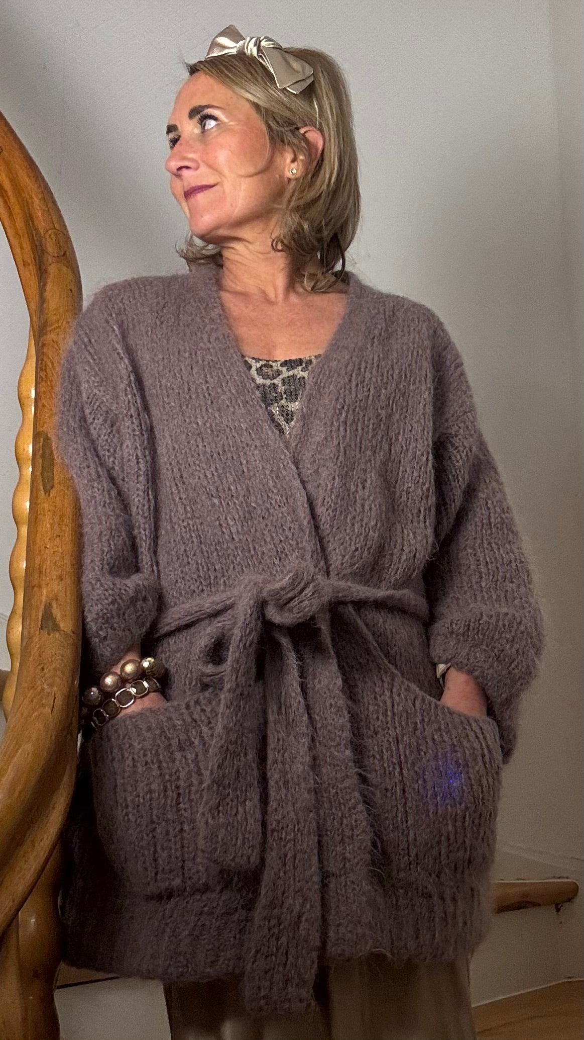 Cozy Wrap Cardigan – Mohair Layering für entspannte Looks