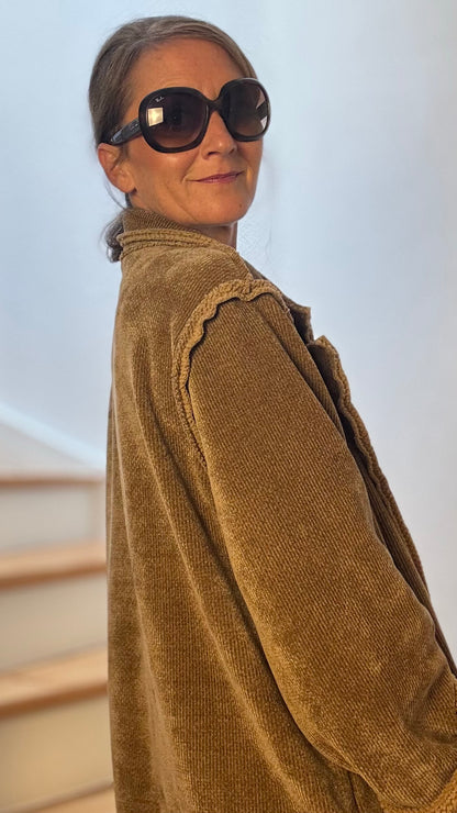 Cozy Chic Mantel – Niki-Cord trifft lässige Eleganz