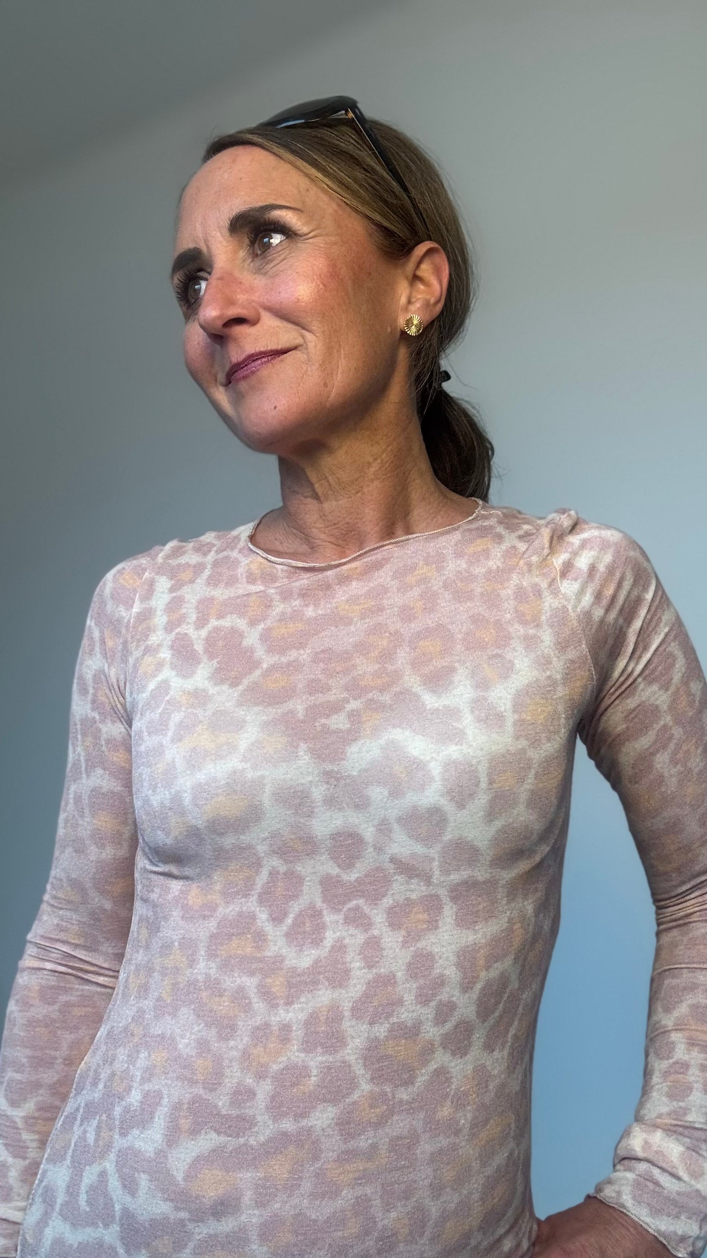 Basicshirt „Soft Leo“ aus Kaschmirblend – Eleganz trifft Komfort